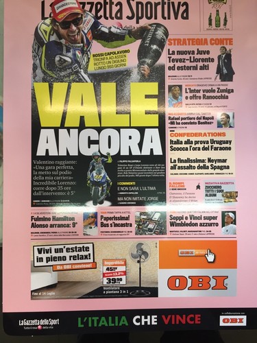 Poster prima pagina gazzetta - prima,