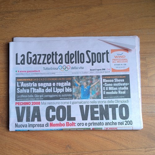 Gazzetta dello sport prima - la,